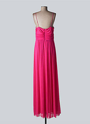 Robe longue coupe évasée fines bretelles rose FASHION NEW YORK femme