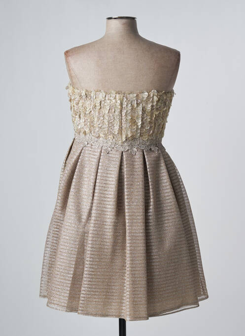 Robe courte beige SONIA PENA pour femme