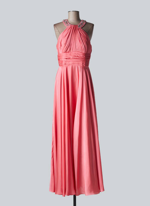 Robe longue rose FASHION NEW YORK pour femme