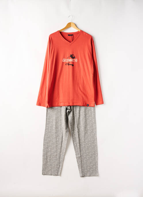 Pyjama orange ARTHUR pour homme