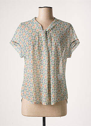 Blouse légère et transparente manches courtes vert SOMMERMANN femme