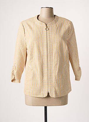 Veste casual epaulette jaune FRANK WALDER femme