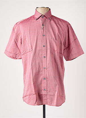 Chemise manches courtes rouge OLYMP pour homme