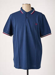 Polo bleu FRED PERRY pour homme seconde vue