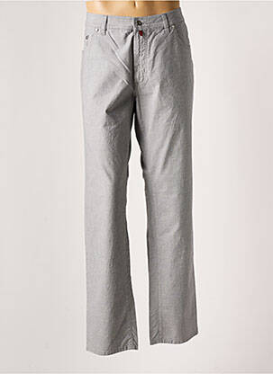 Pantalon droit stretch taille normale gris PIERRE CARDIN homme