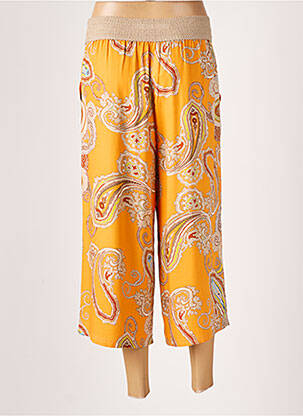 Pantacourt taille élastique taille normale orange BETTY BARCLAY femme