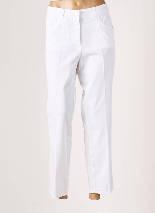 Pantalon 7/8 stretch taille normale beige VIRGINIA BLU' femme