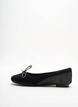 Ballerines semelle amovible talon plat jusqu'à 3cm noir REQINS femme