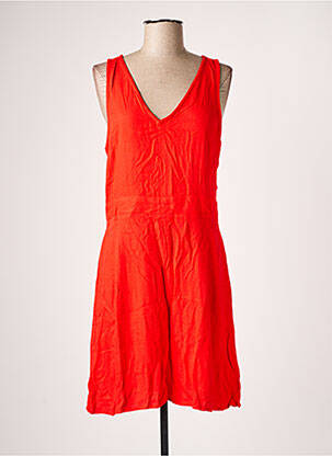 Robe mi-longue sans manche sans manche rouge VILA femme
