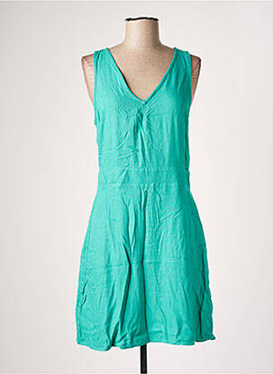 Robe mi-longue coupe évasée sans manche vert VILA femme