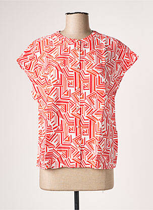 Chemisier manches courtes manches courtes rouge VILA femme