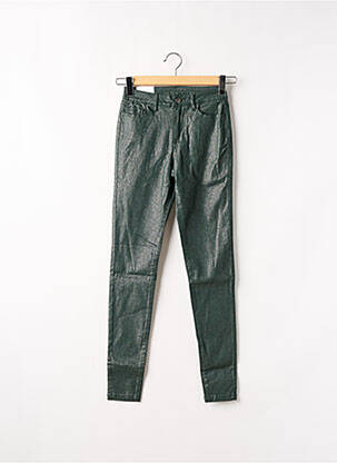 Pantalon slim skinny taille haute vert VILA femme