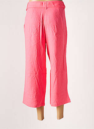 Pantacourt taille haute taille haute rose ONLY femme