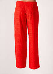 Pantalon droit rouge VILA pour femme seconde vue