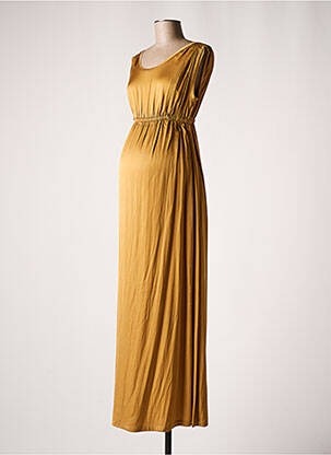 Robe maternité col rond or POMKIN femme