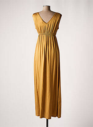 Robe maternité col rond or POMKIN femme
