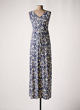 Robe maternité stretch bleu POMKIN femme