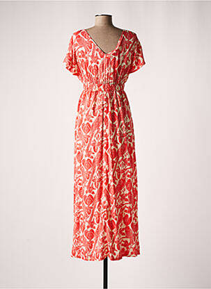 Robe maternité col v rouge POMKIN femme
