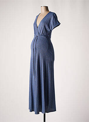 Robe maternité stretch bleu BALLOON femme