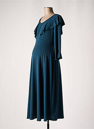 Robe maternité stretch bleu POMKIN femme
