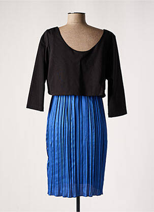 Robe maternité col v bleu POMKIN femme