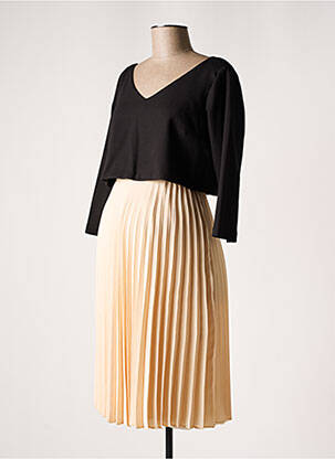 Robe maternité col v beige POMKIN femme