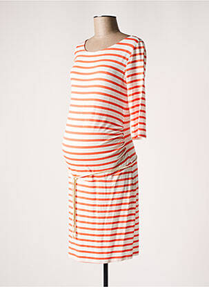 Robe maternité stretch orange BALLOON femme