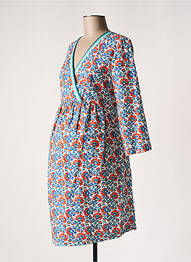 Robe maternité col v bleu BALLOON femme