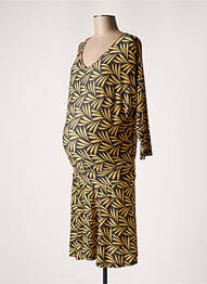Robe maternité col v jaune POMKIN femme