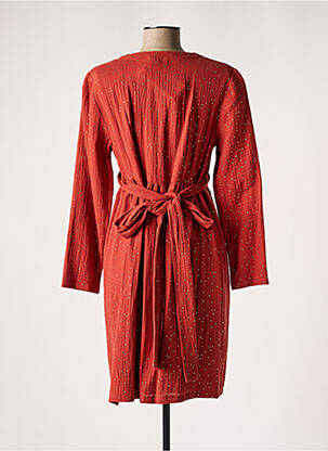 Robe maternité col v orange BALLOON femme