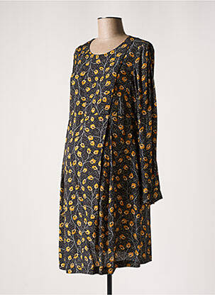 Robe maternité col rond noir POMKIN femme