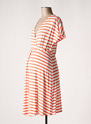 Robe maternité stretch orange BALLOON femme