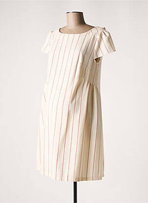 Robe maternité tissage jersey beige BALLOON femme