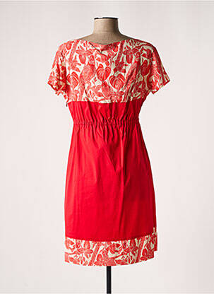 Robe maternité col rond rouge POMKIN femme