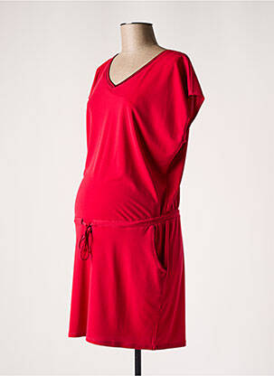 Robe maternité stretch rouge POMKIN femme
