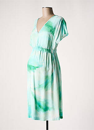 Robe maternité doublure bleu POMKIN femme