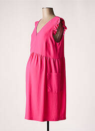 Robe maternité col v rose BALLOON femme