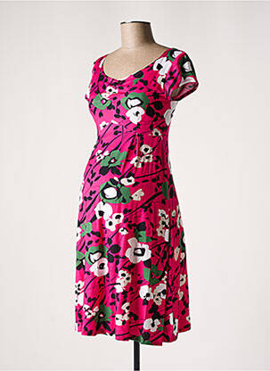 Robe maternité stretch rose POMKIN femme