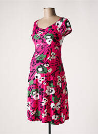 Robe maternité col rond rose POMKIN femme