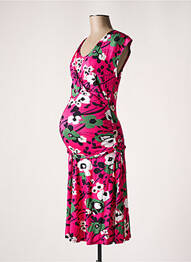 Robe maternité col v rose POMKIN femme