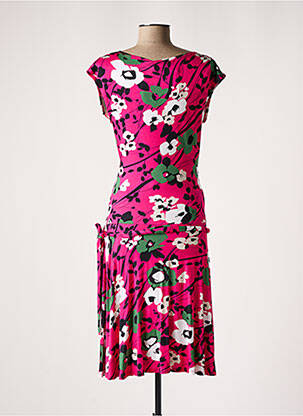 Robe maternité stretch rose POMKIN femme