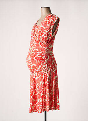 Robe maternité stretch rouge POMKIN femme
