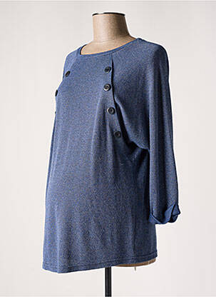 Pull maternité coupe cintrée bleu BALLOON femme