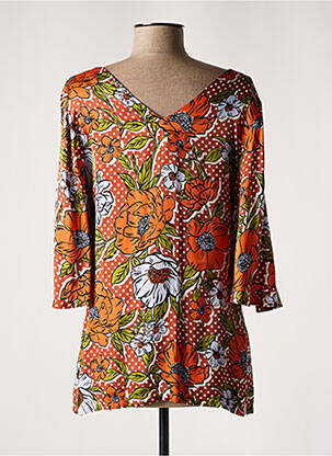 Tunique maternité manches 3/4 orange POMKIN femme