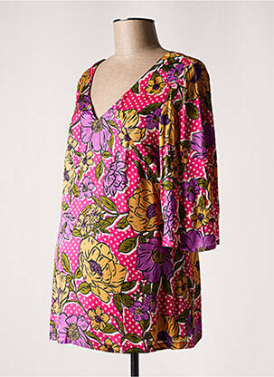 Tunique maternité manches 3/4 rose POMKIN femme