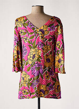 Tunique maternité manches 3/4 rose POMKIN femme