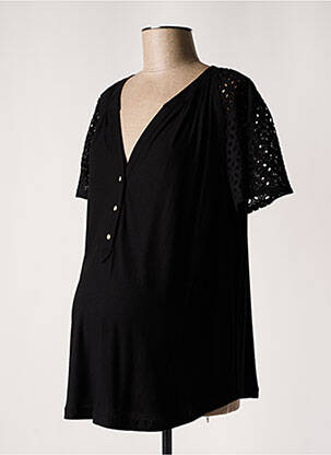Chemisier maternité coupe large noir BALLOON femme