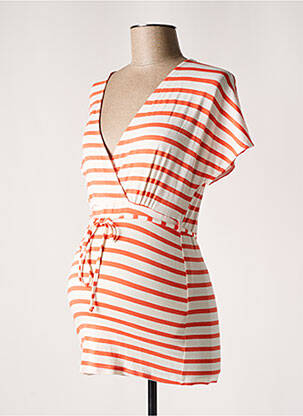 T-shirt / top maternité coupe cintrée orange BALLOON femme