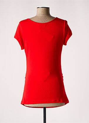 T-shirt / top maternité col rond rouge BALLOON femme