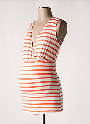 T-shirt / top maternité sans manche orange BALLOON femme